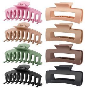 8 Pack Big Hair Claw Clips for Women Large Claw Clip for Thin Thick Curly Hair